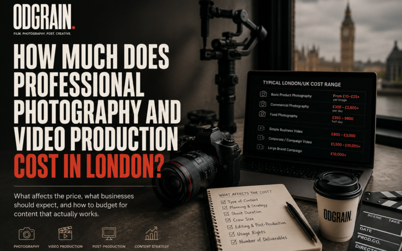 How Much Does Professional Photography and Video Production Cost in London?